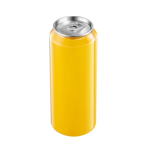 Image of 16.9OZ(500ml) Disposable Juice Bottles 100 Pack - Plastic Sealable Can Cups with Lids for Boba, Smoothie, Drinking, Clear Beverage Container with Easy Open Lids