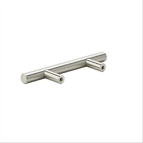 Image of Amerock Bar Pulls 2-1 /2 (64 mm) Center-to-Center Sterling Nickel Cabinet Pull - 10 Pack | 2-1 /2 inch (64mm) Center-to-Center Mounting Distance and 4-7 /8 inches Overall Length, Durable Carbon Steel Cabinet Hardware