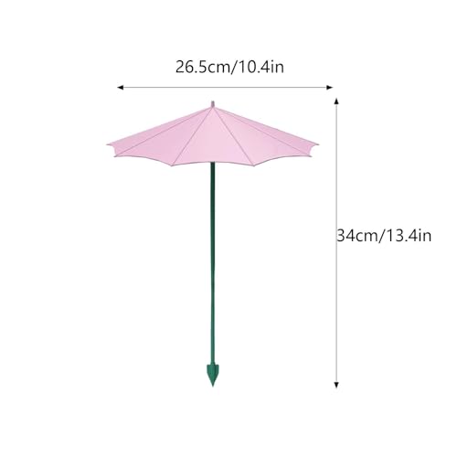 Sombrilla para plantas evita hojas quemadas pack de 3 sombrillas de jardín 26,5 cm con estaca 5