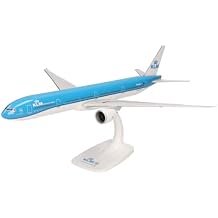 Herpa Snap-Fit Model Airplane KLM Boeing 777 300ER, Miniature in Scale 1200, Collectors Item, Model with Stand, Plastic