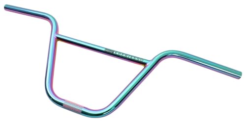 KHE PRISM Guidon BMX 9 - Oil Slick - CrMo Steel - 720mm - 22.2mm Clamp - Freestyle BMX Bar -...