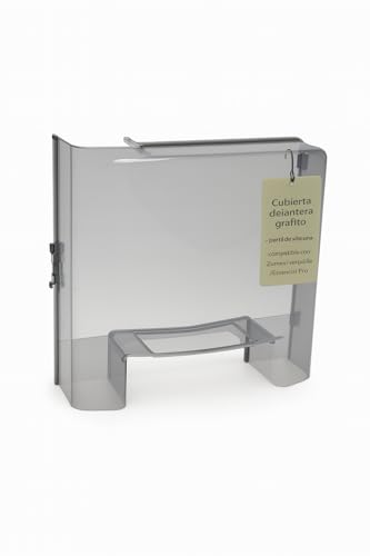 CubetasGastronorm Cubierta Delantera Tapa Frontal Plástico Grafito con Perfil Silicona para Exprimidor compatible Zumex Versatile Essential Pro Ref S3300930:01 450x435 mm Recambio Profesional Original