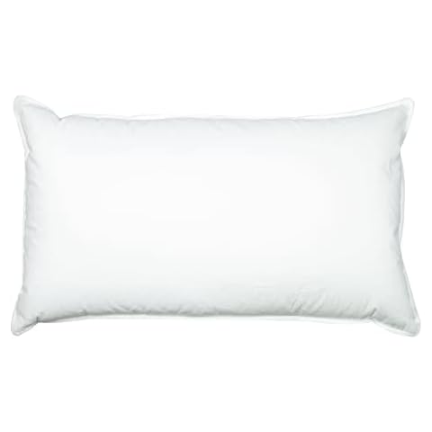 Almohada de Pluma de Ganso ZOLLNER, 40x80 cm, Funda de algodón Cover