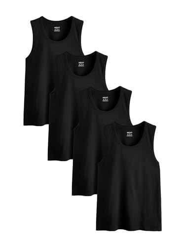 Débardeurs 100% coton NEXT Homme (lot de 4) blancs essentiels