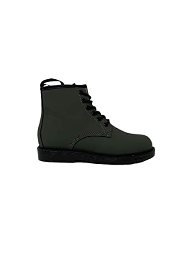Bottes étanches enfant Grunland TABA PO2302 vert olive avec fermeture éclair et lacets