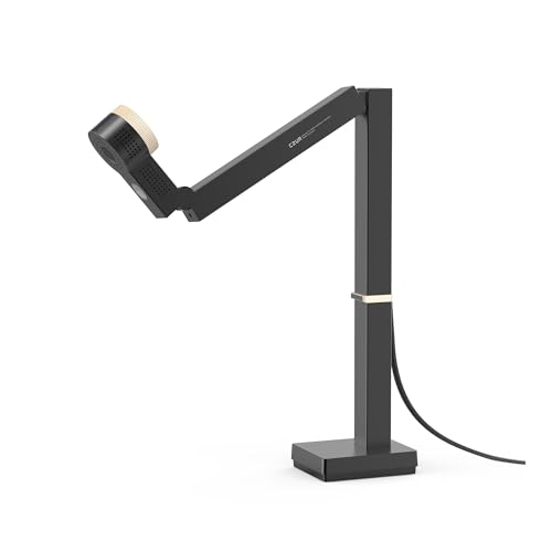 スキャナー 4K USB 書画カメラ & 12MP ウェブカメラ LED ライトとマイク付き、最大 60fps、自動、リモート教育用、ライブ 高速スキャン