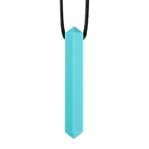 Collares sensoriales para masticar – Joyería de masticación duradera, colgante de silicona | Collar sensorial seguro resistente a mordeduras para niños con autismos, mordedor creativo de motor