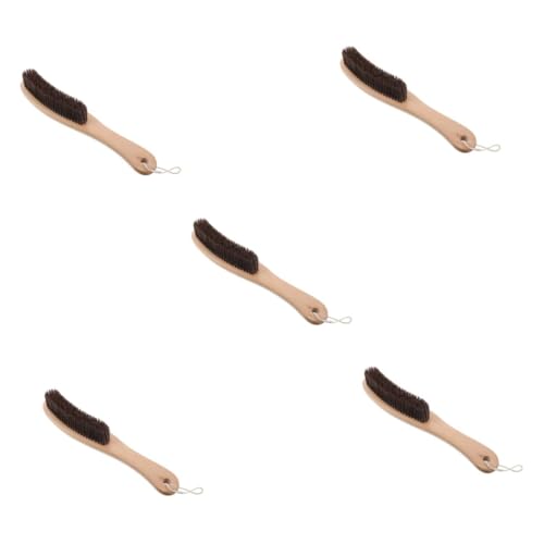 WRITWAA 5 Piezas Cepillo para Zapatos De Mango Largo Fregador De Pies De Ducha Cepillo para Pies Cepillo Suave para Zapatos Limpiador De Zapatos Cepillos para Botas Alambre De Plastico