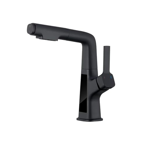 Robinet intelligent à température digitale et bec extractible en laiton