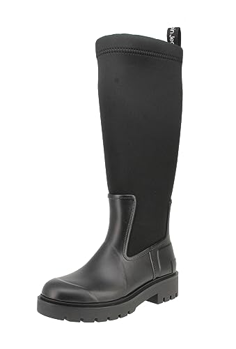 Calvin Klein Jeans Mujer Botines High Rainboot Botas de invierno, Negro (Black), 40 EU