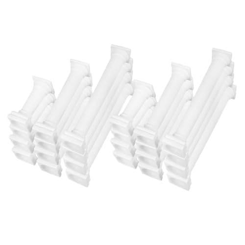 Cabilock 24pcs Roman Column Cake Pillars Support Stands Lightweight Stable Plastic Decoration Tool for Weddings Birthdays and Events for Elegant Tiered Cake Displays