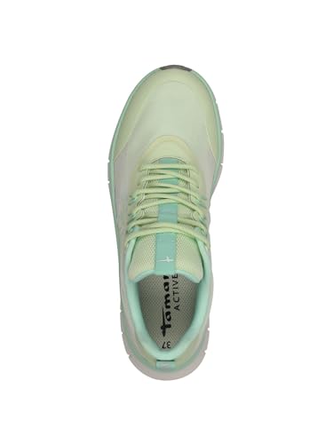 Tamaris Schnürer Damen Vegan sportlich grün,EU 38