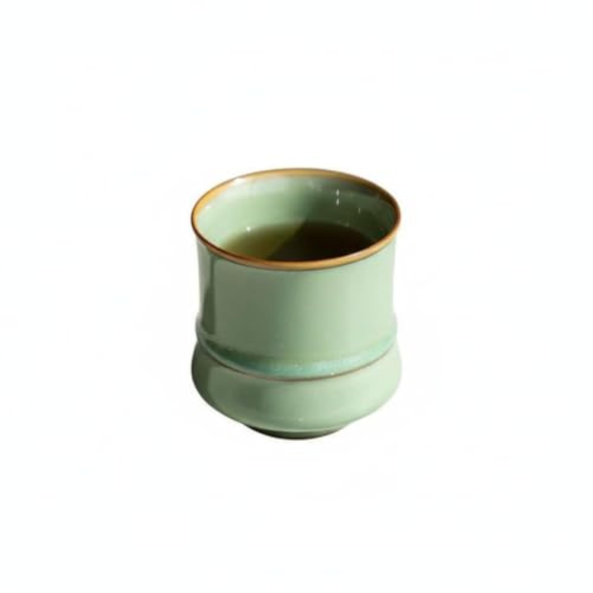 Bamboo Joint Style Teacup Smooth Glaze