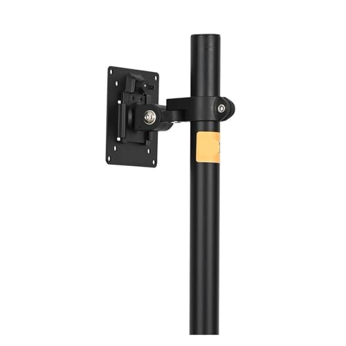 Support moniteur mobile pied réglable aluminium écran PC blanc - 2