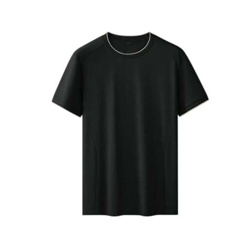 T-shirt entraînement homme coton mélangé col rond pour sport et extérieur
