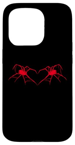 �n���E�B�� �N���̑� �R�X�`���[�� �S�X �n�[�g �X�p�C�_�[�n�[�g �X�}�z�P�[�X iPhone 15 Pro �p