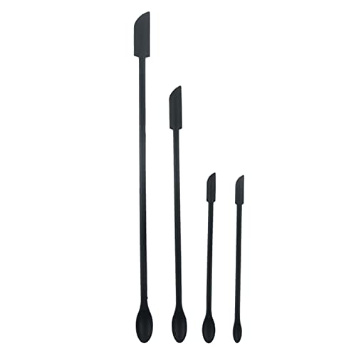 Juego De Espátula Silicona Raspador Tarro Maquillaje Pequeño Miniagitador Loción Miniespátula Fundición Epoxi Maquillaje Para Cosméticos Resistente Calor