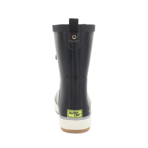 Image of Western Chief Womens Waterproof Element Chelsea and Mid Rain Boots | Ladies pull on ankle and laced mid-height rubber boot with reflective details, cushioned insoles and traction for wet weather