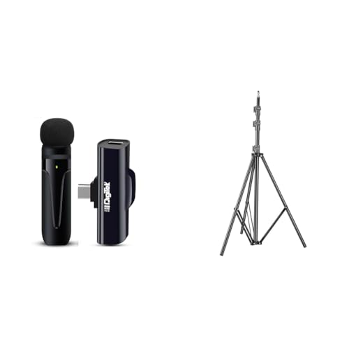 Image of Digitek DWM-001 Wireless Microphone & Receiver with Type C, Compatible for Noise Cancellation Mic Su