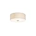 Price comparison product image Qazqa - Country Ceiling Lamp I Ceiling Flush Light 30cm Off-White - Drum Jute- - Modern - Suitable for LED E27 | 2 Light - Fabric Flush Ceiling Light - Suitable for Living Room I Kitchen I Bedroom I