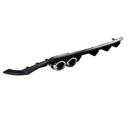 ZSGHJA Spoiler Posteriore per VW per Polo per MK6 2019-2024 ABS, 4 Alette, paraurti Posteriore, diffusore, Spoiler, Kit carrozzeria Posteriore Spoiler(Matte Black)