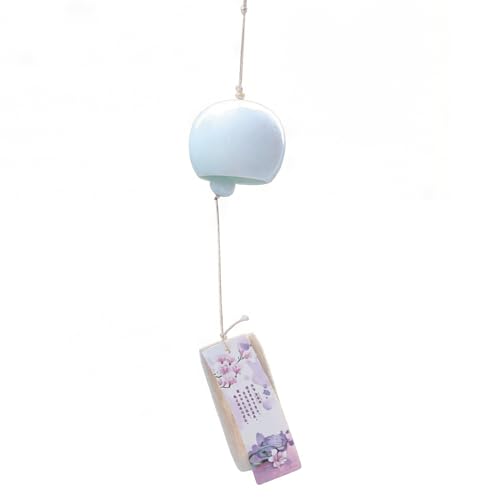 Carillon à Vent Japonais, carillons à Vent en céramique Faits la Main pour Petite Cloche Minimaliste intérieure/extérieure pour la décoration...
