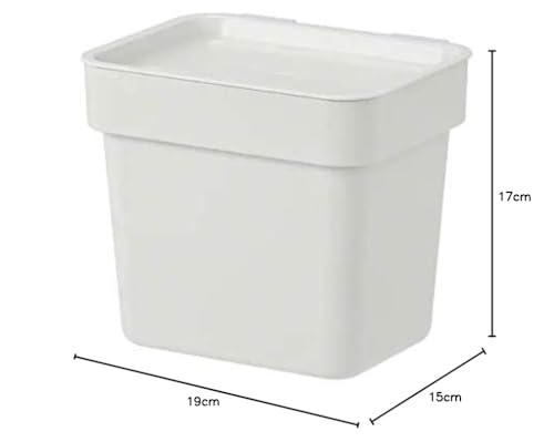 Ikea Plastic Manual-Lift Bin (Light Grey, 101 oz, 3 L) - Image 8 thumbnail
