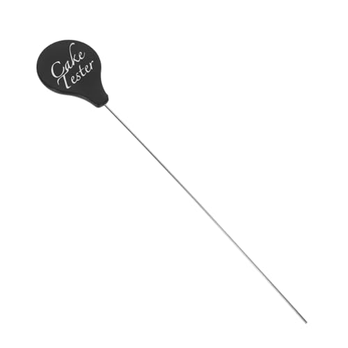 BAZEITFLOW Aguja para Probar Pasteles de Acero Inoxidable Resistente con Mango Antideslizante para Hornear Herramienta Ligera y Duradera para Cocina para Testear Bizcochos y Tartas