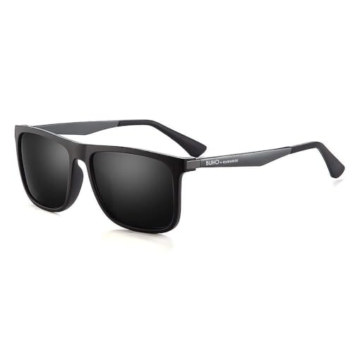 Opiniones y reviews de Lentes Caballero Top 5. 43 Buho Eyewear - Gafas de sol - Polarizados Acetato y Patillas de Aluminio - Modelo Baru (black)