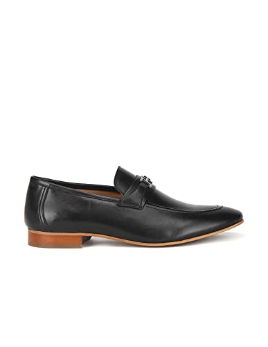 Image of Arrow Men's Wellington Black Leather Slip ON-8 UK (2FA21467Z01)