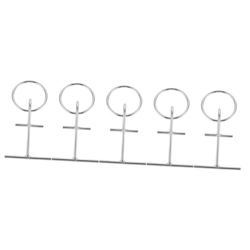 Taquet d'anneau de quai en métal BESPORTBLE pour amarrage sécurisé de bateau, lot de 3