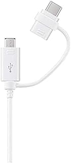 Samsung Original Combo Charge and Sync USB-C/Micro USB Cable - White