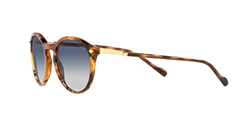 Vogue Eyewear Man Sunglasses Grey Transparent Frame, Purple Brown Lenses, 51MM3