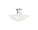 Dolan Designs 203-09 3Lt Satin Nickel Fireside 3 Light Semi Flushmount, Pwt, Nckl, B/S, Slvr