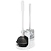 MR.SIGA Toilet Plunger and Bowl Brush Combo for Bathroom Cleaning, White