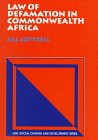 Law of Defamation in Commonwealth Africa