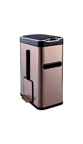 Poubelles à ouverture automatique en acier inoxydable 1,8 gallon porte-papier wc