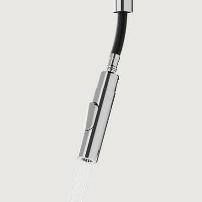 GoodHome Zanthe Mitigeur de cuisine chromé avec douchette extractible