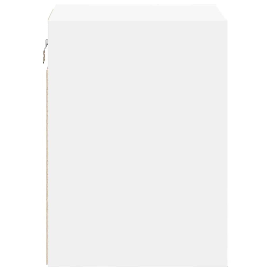 Garagen-Wandschrank Weiß aus Holzwerkstoff 30 x 30 x 41 cm, 60 kg Belastbarkeit, Werkstatt Lager Büro Aufbewahrung für Werkzeug Zubehör und Ordnung