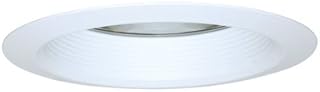 30WATH 6 in. White Metal Baffle