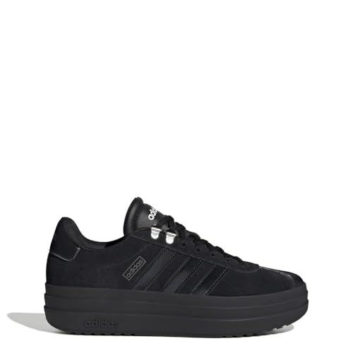 Image of adidas Womens Vl Court Bold Lace Up Sneakers Shoes Casual - Pink