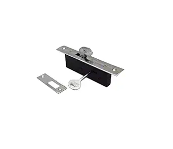 RAB Sliding Lock MS (Zinc) Lock for Main Door /Wooden and Aluminum Door Lock, Mortise Sliding Door Lock Backset (Code:- Safe-T, SLIDING100MM, Pack of 1 pcs With Keys)