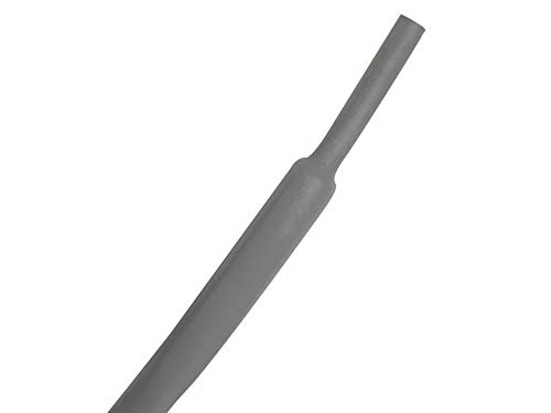 Kable Kontrol Heat Shrink Tubing - 1/2” Inch - 10' Ft Long, Gray Polyolefin - 2:1 Industrial Shrink Tube & Cable Sleeve for Electrical Wire Insulation - Rated for 600 V