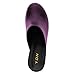 YDN Women Casual Block Heel Mules Cozy Platform Chunky Sandals Closed Toe Slip On Clog Party Dress Daily Shoes Size 8.5 Dark Purple