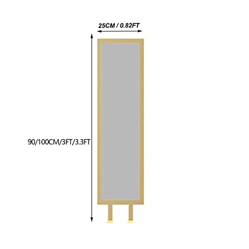 Metal Glass Staircase Handrails - Villa Wrought Iron Stair Railing, Luxury Style Staircase Handrail, Gold, 90/100cm x 25cm, Polished Iron and Glass
