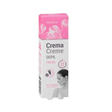 Crema facial depilatoria - Dliplus - para piel sensible - 20 ml