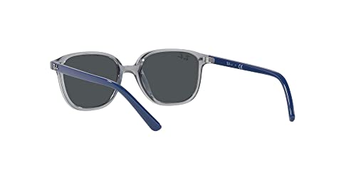 Ray-Ban Junior Kids' RJ9093S Square Sunglasses, Transparent Blue/Dark Grey, 45 mm - image 6