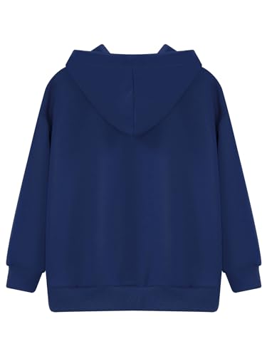 Hansber Boys Girls Hoodie T-Shirt Kids Hooded Sweatshirt Plain Long Sleeve Pullover with Pocket4