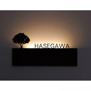 THE GRANDEUR Personalized Acrylic Lasercut Name Plate With Led | Weatherproof Matte Black & Matte White Base Color For Home Office Flat Restaurant | (20 x 40 cm) (B09M8RG9W3) Amazon Price History, Amazon Price Tracker