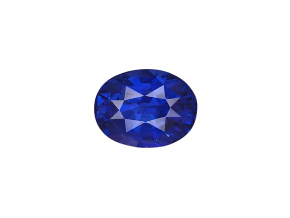 Saphir bleu naturel 2,50 carats Neelam certifié AA++ pour bijoux homme femme